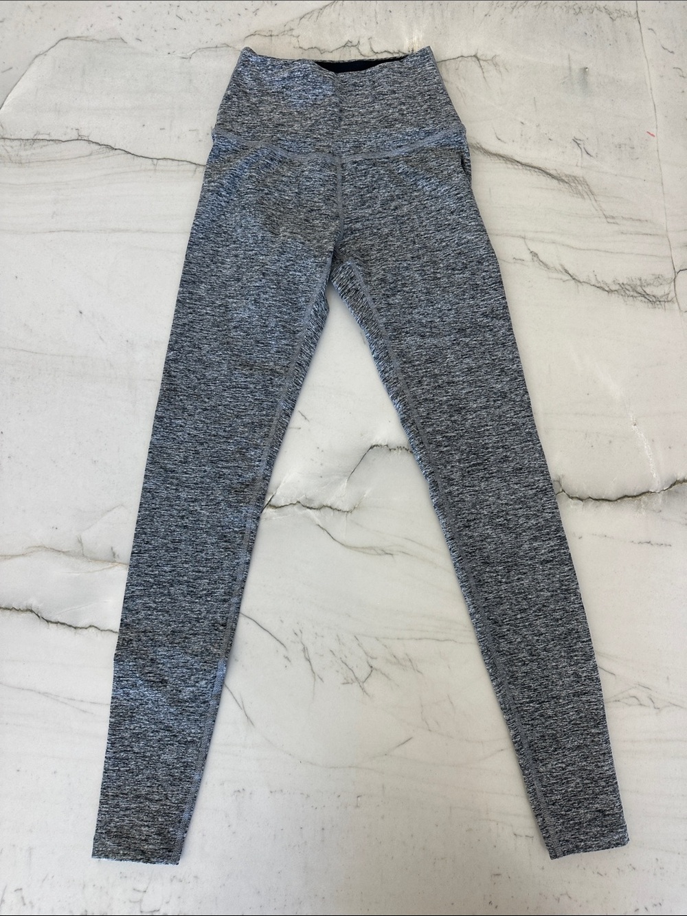 Beyond Yoga Grey Marled Kids Leggings - New